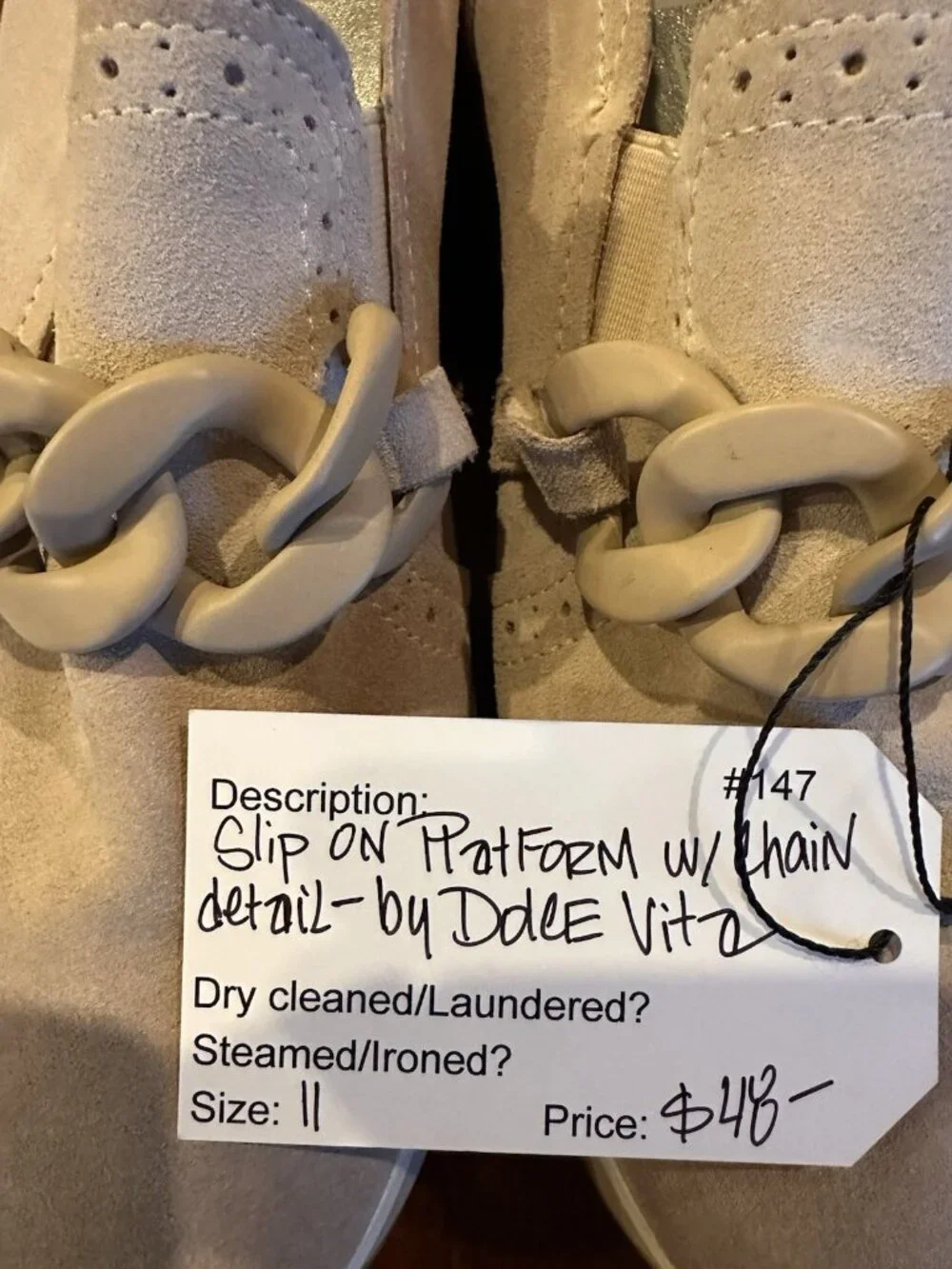 Dolce Vita Women's Beige Sand Dune Jehenee Platform Sneakers Size 11 Casual